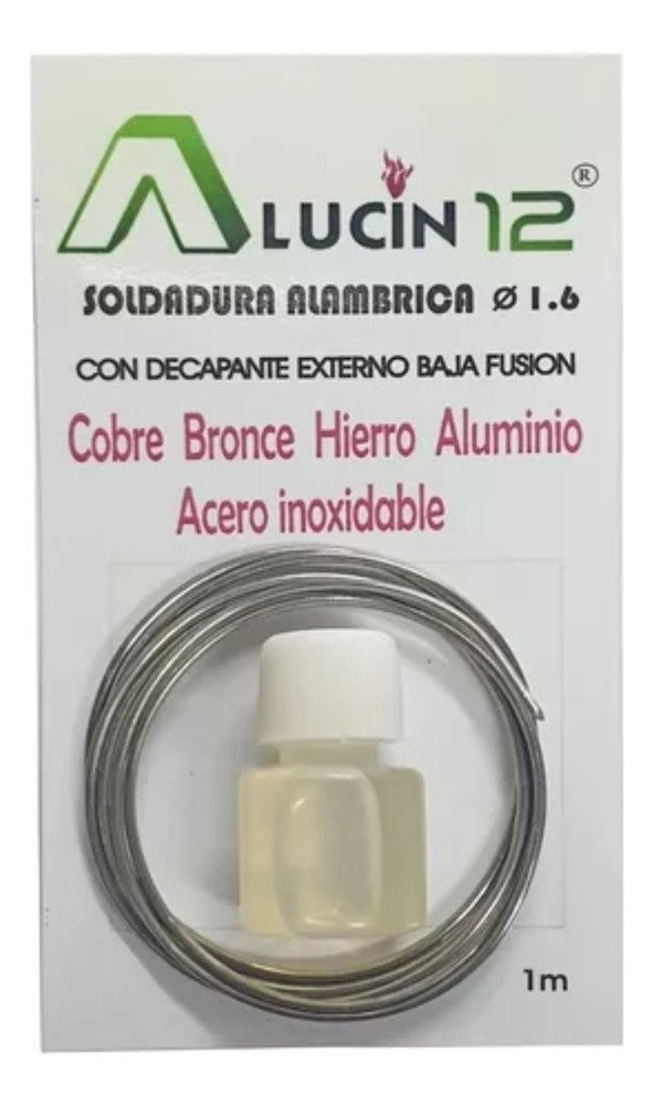 Soldadura Alucin 12 Alum-cobre-inox-bronce-hierro Ghg