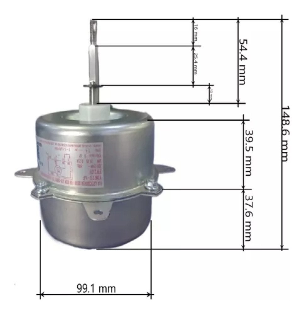 Motor Forzador Exterior 20w  Ydk20-6f Ghg - Image 3