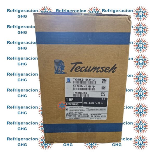 Compresor Tecumseh 1 Hp R22/404a Tya9455eks Ghg - Image 4
