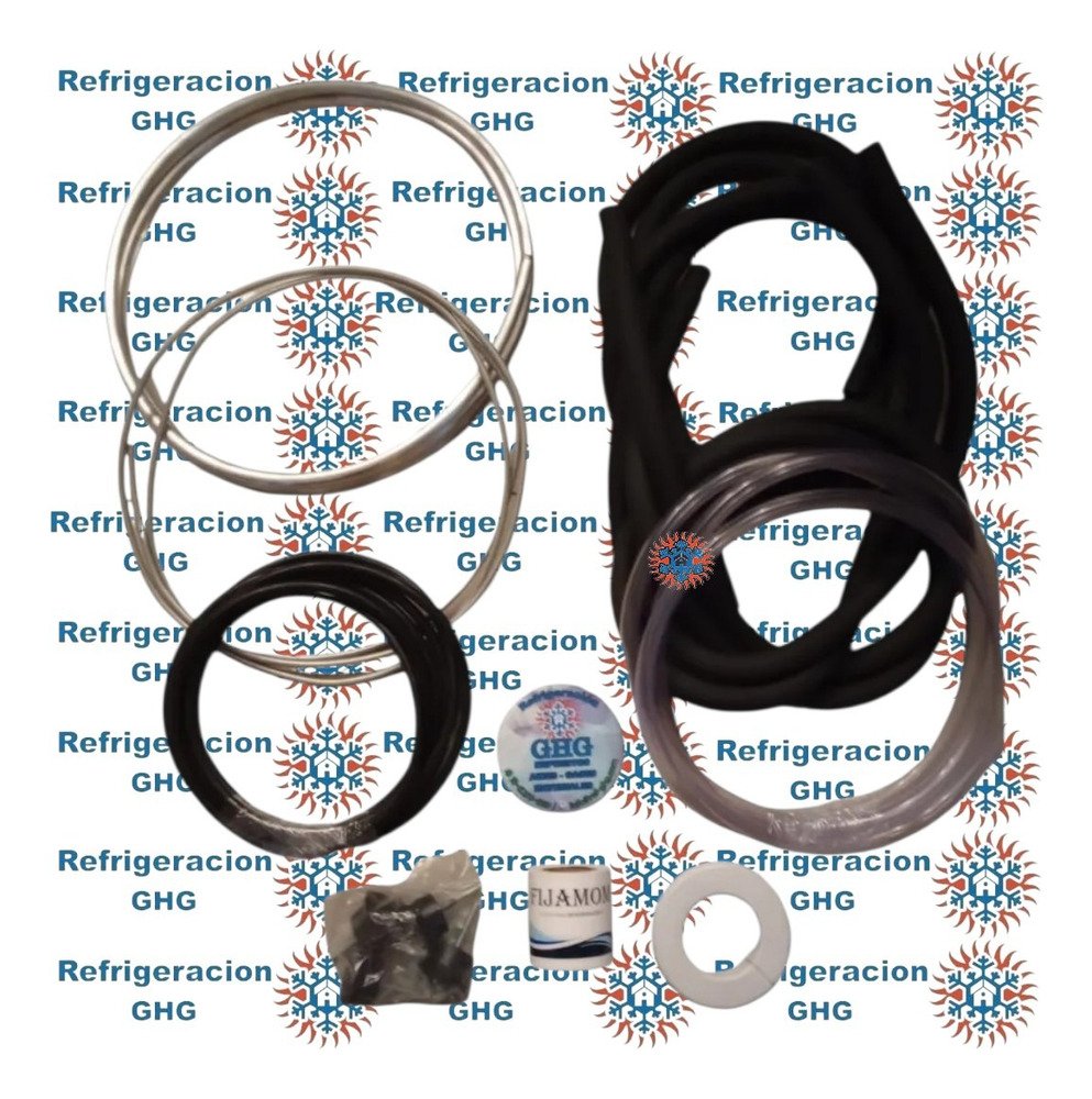 Kit De Instalacion Aluminio 2250fg 2mts C/ Tacos De Goma Ghg