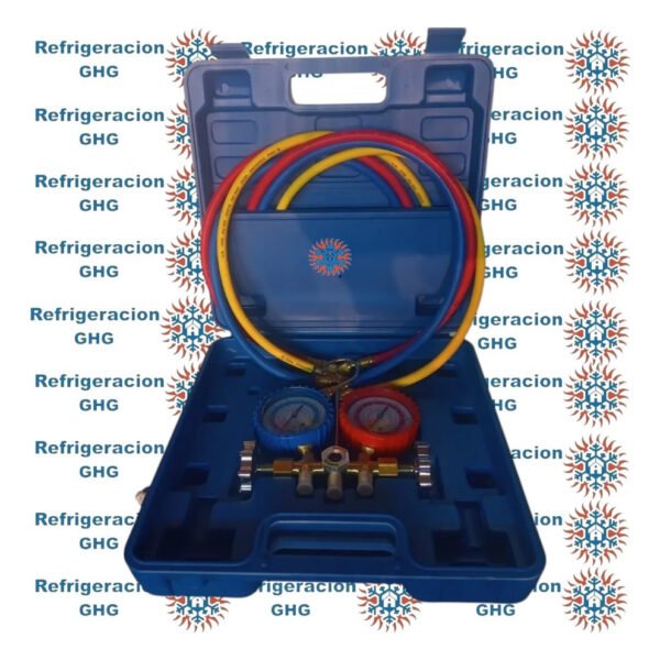 Manifold R22/134 Finley Con Mangueras-maletin Ghg - Image 7