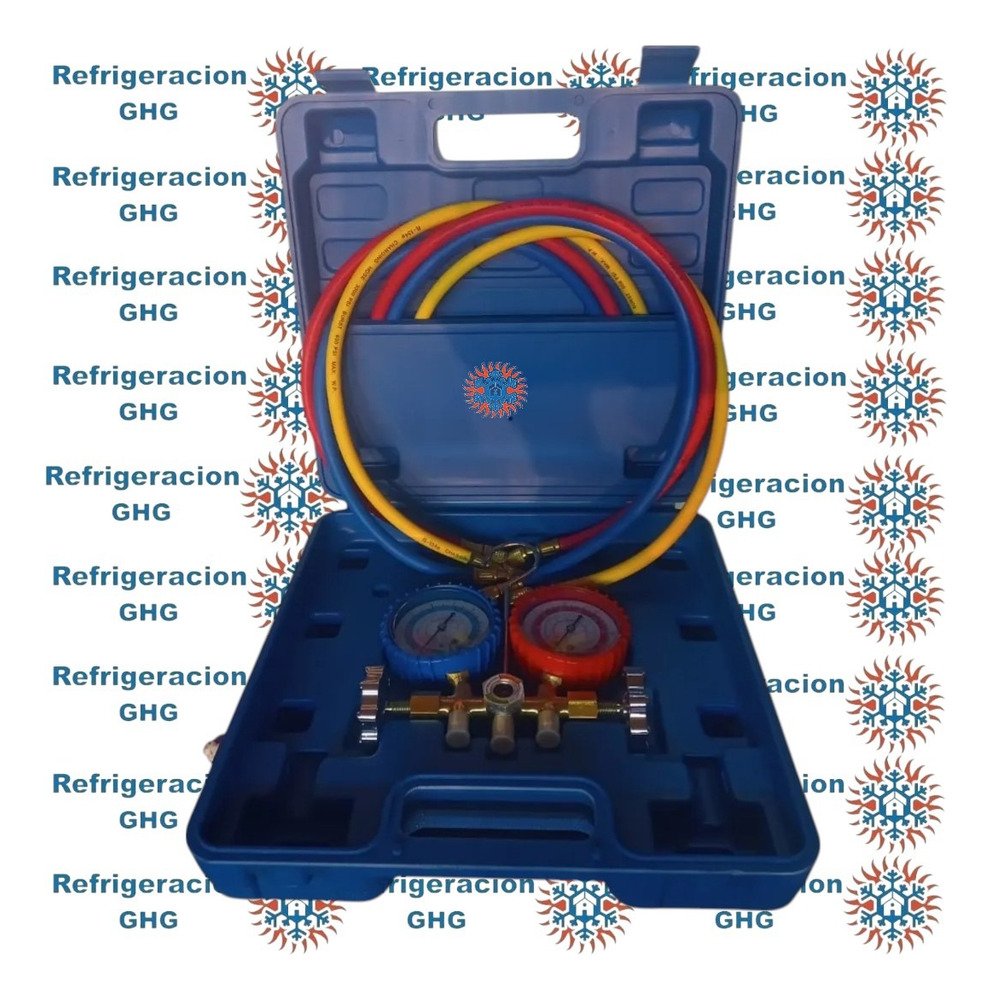 Manifold R22/134 Finley Con Mangueras-maletin Ghg - Image 7
