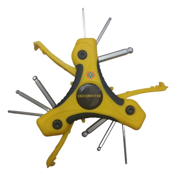 Juego 9 Llave Allen Hexagonal 5/64. A 1/4 Ghg Amarillo Y Negro - Image 1