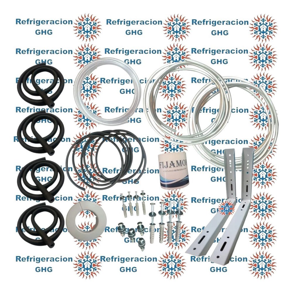 Kit De Instalacion Aluminio 6000fg 2mts Con Mensula Ghg