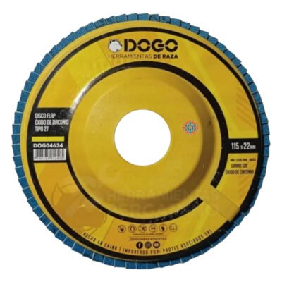 Disco Flap Dogo Oxido Zirconio 115gr 120 R/plast X Unid Ghg