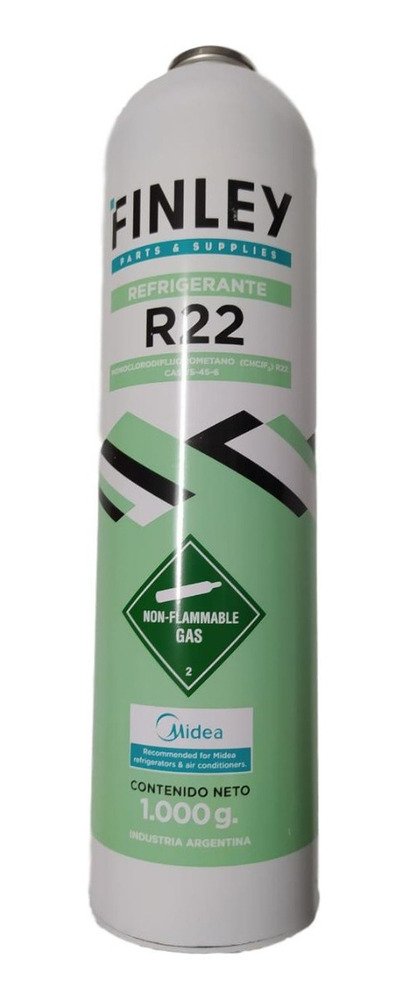 Garrafa Lata Gas Refrigerante Finley R22 1kg - Image 2
