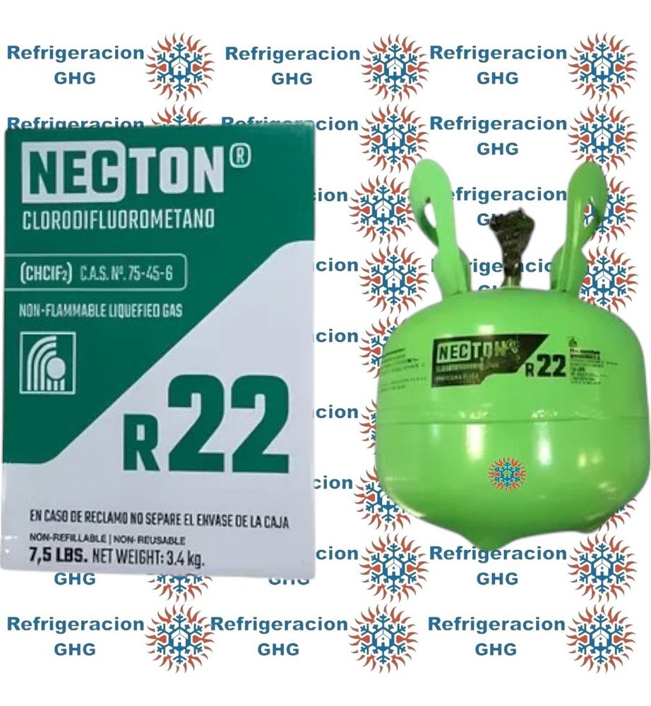 Garrafa Gas Necton R22 3.4 Kg Ghg