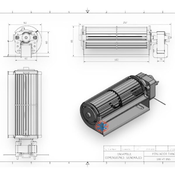 Forzador Tangencial Derecho 180 Mm Turbina Ghg - Image 3