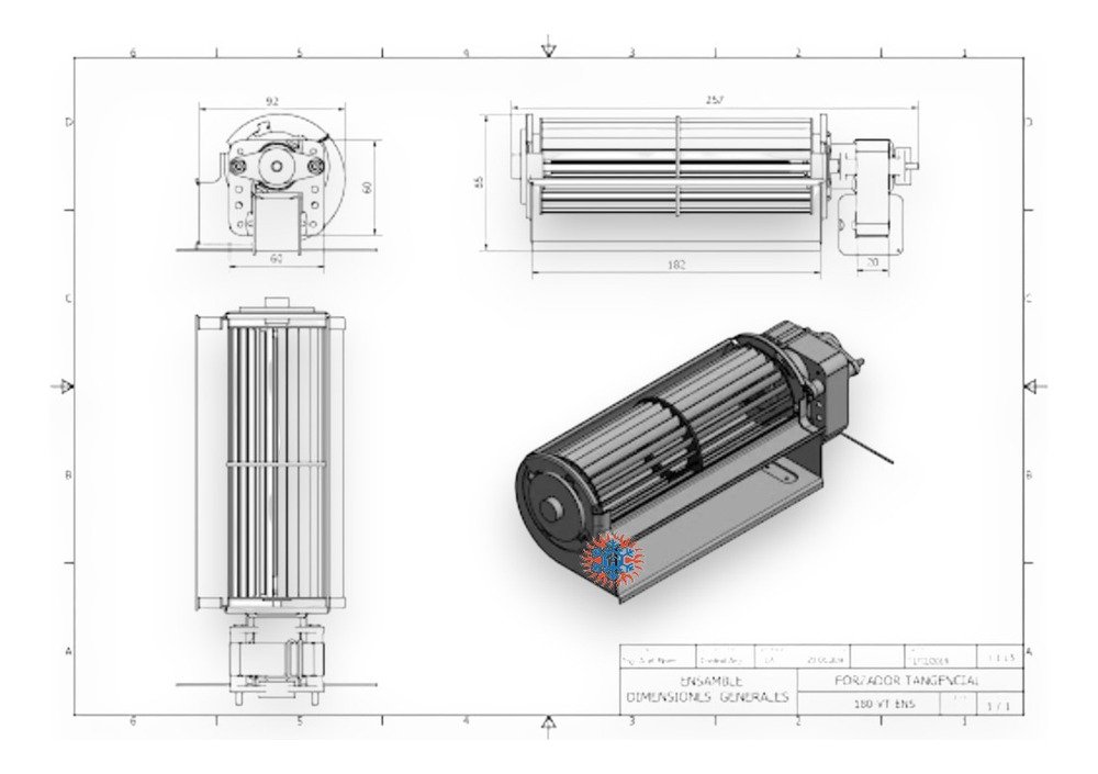 Forzador Tangencial Derecho 180 Mm Turbina Ghg - Image 3