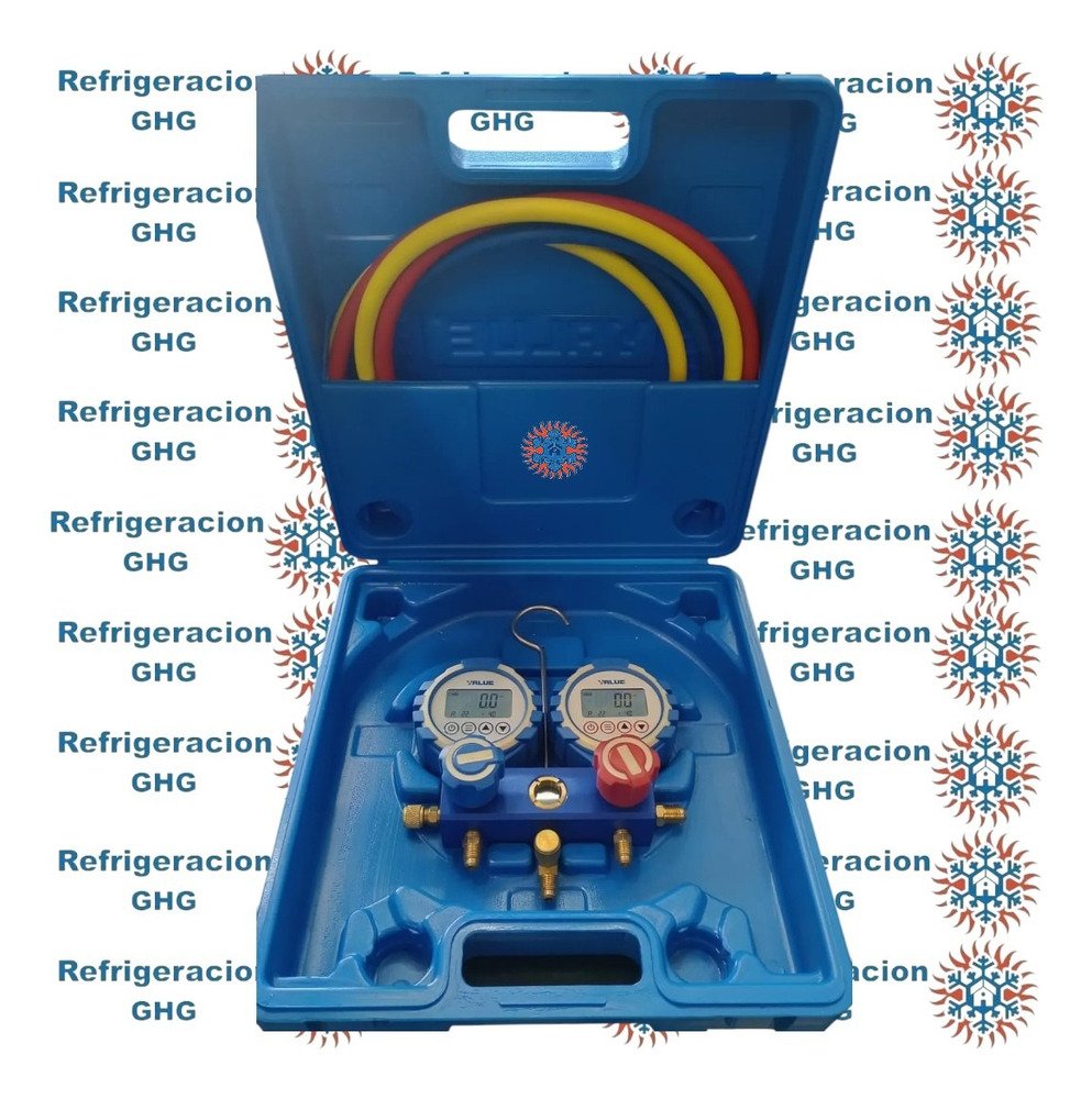 Manifold Digital Value V-dg2 Con Accesorios Maletin Ghg