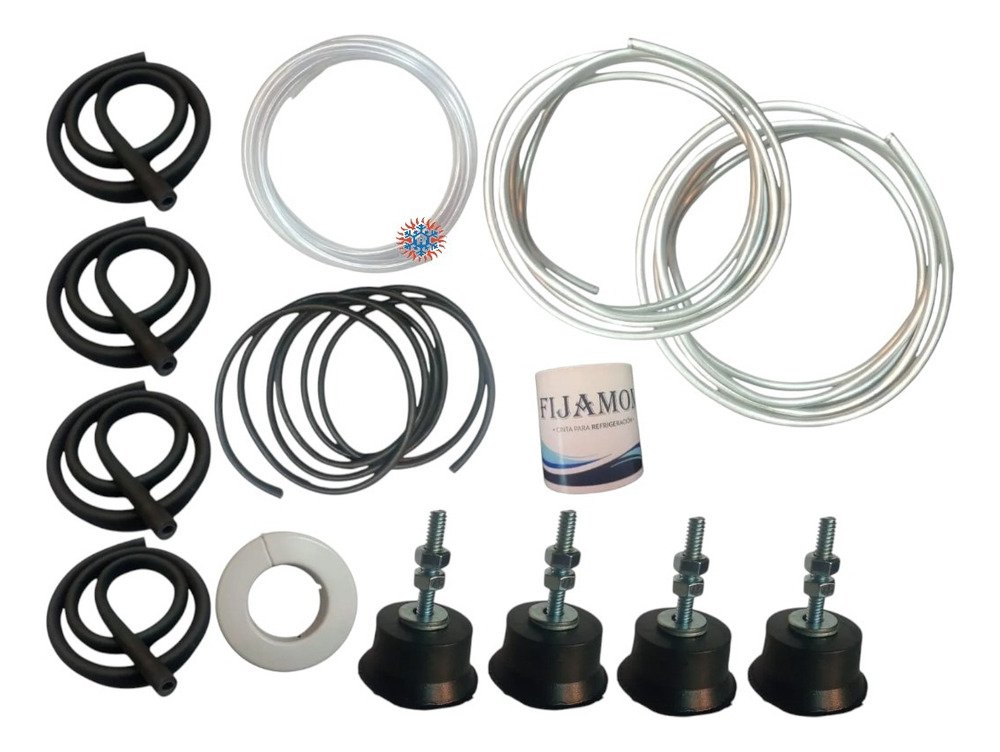 Kit De Instalacion Aluminio 5500fg 3mts C/ Tacos De Goma Ghg