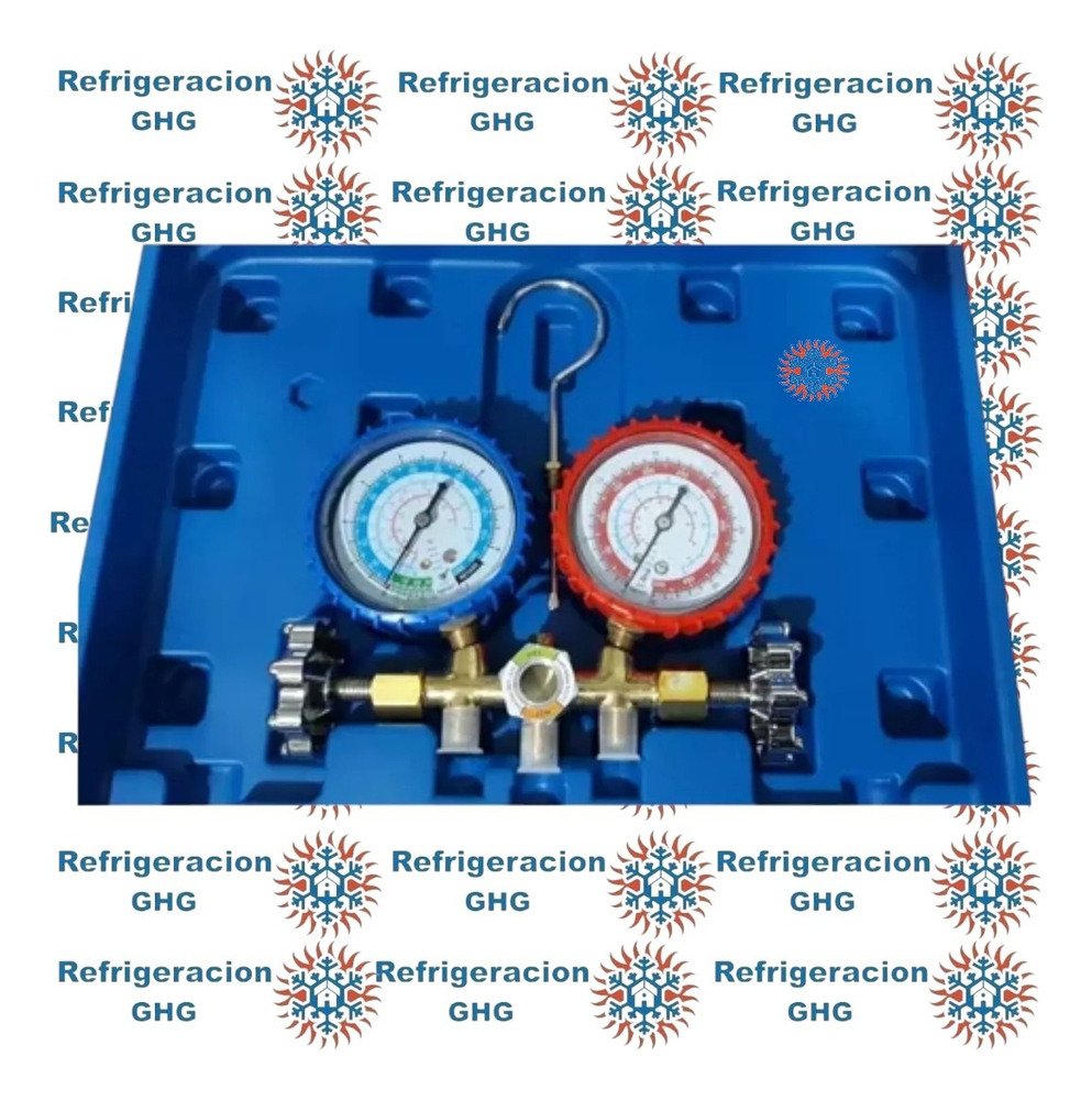 Manifold R22/134 Finley Con Mangueras-maletin Ghg - Image 6