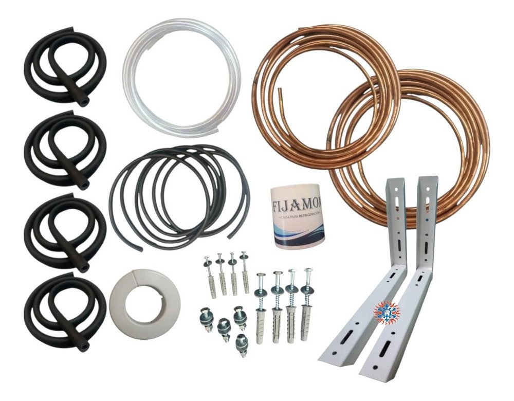 Kit De Instalacion Aluminio 6000fg 2mts Con Mensula Ghg