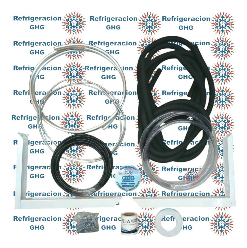 Kit De Instalacion Aluminio 6000fg 2mts Con Mensula Ghg