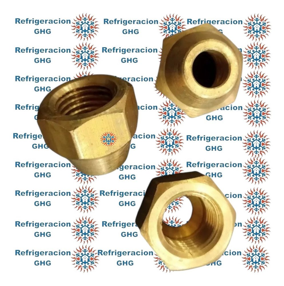Tuerca De Bronce 3/4 Refrigeración X Unid Ghg