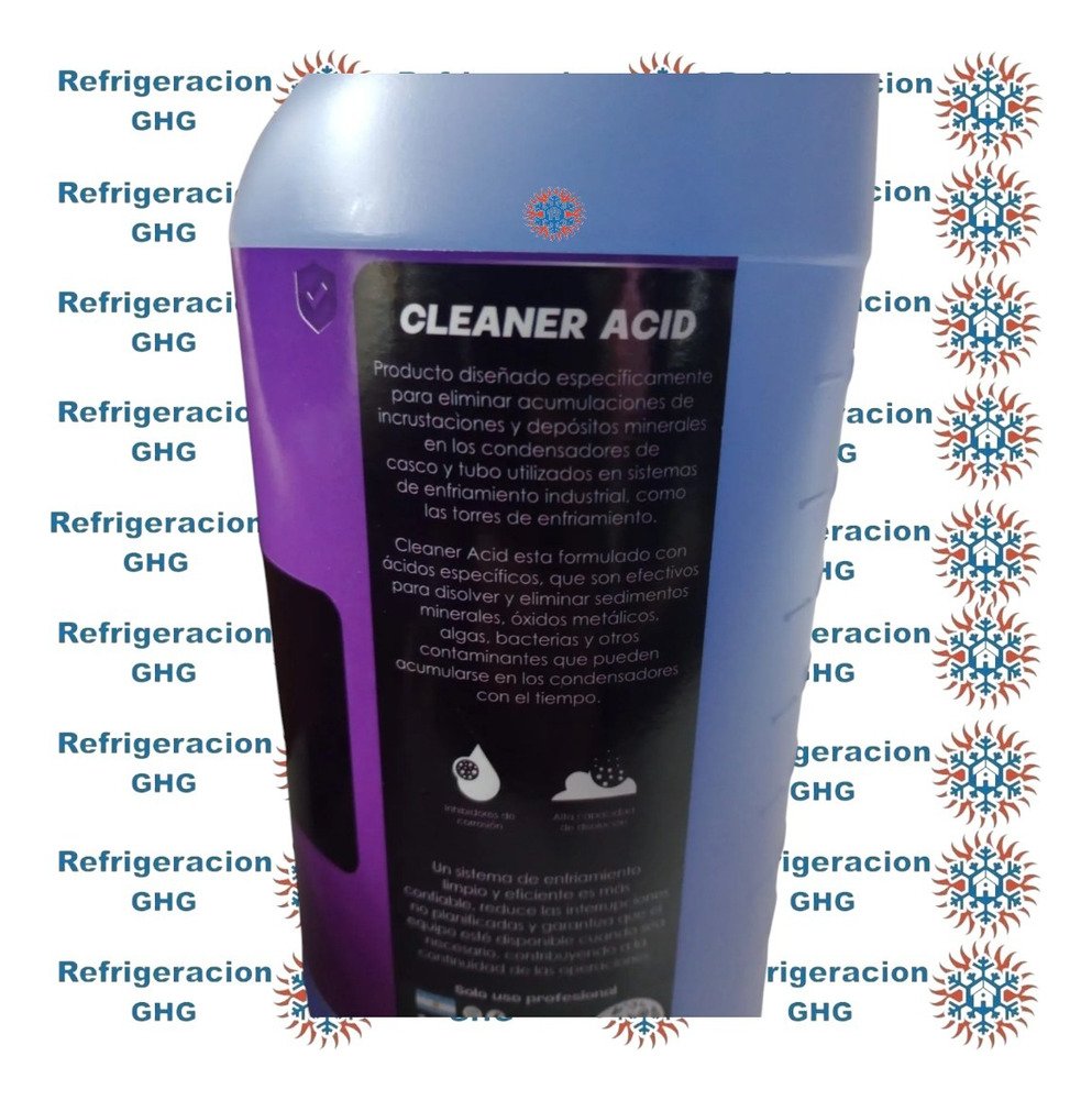 Agente De Limpieza Cleaner Acid X 1l Refrioil Ghg - Image 2