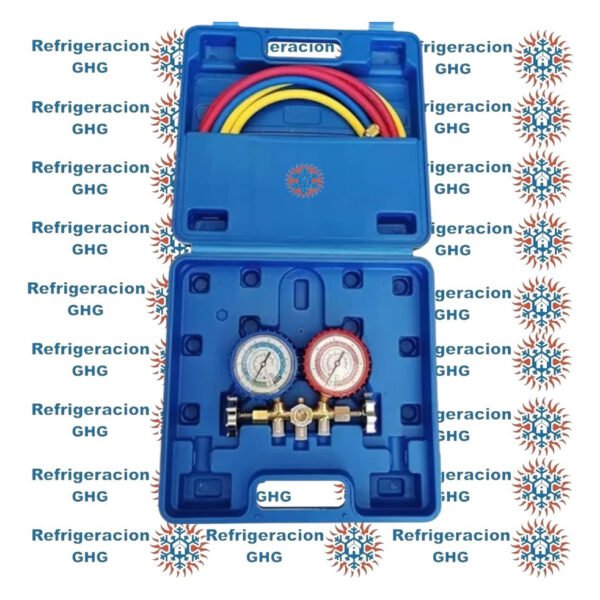 Manifold R22/134 Finley Con Mangueras-maletin Ghg - Image 4