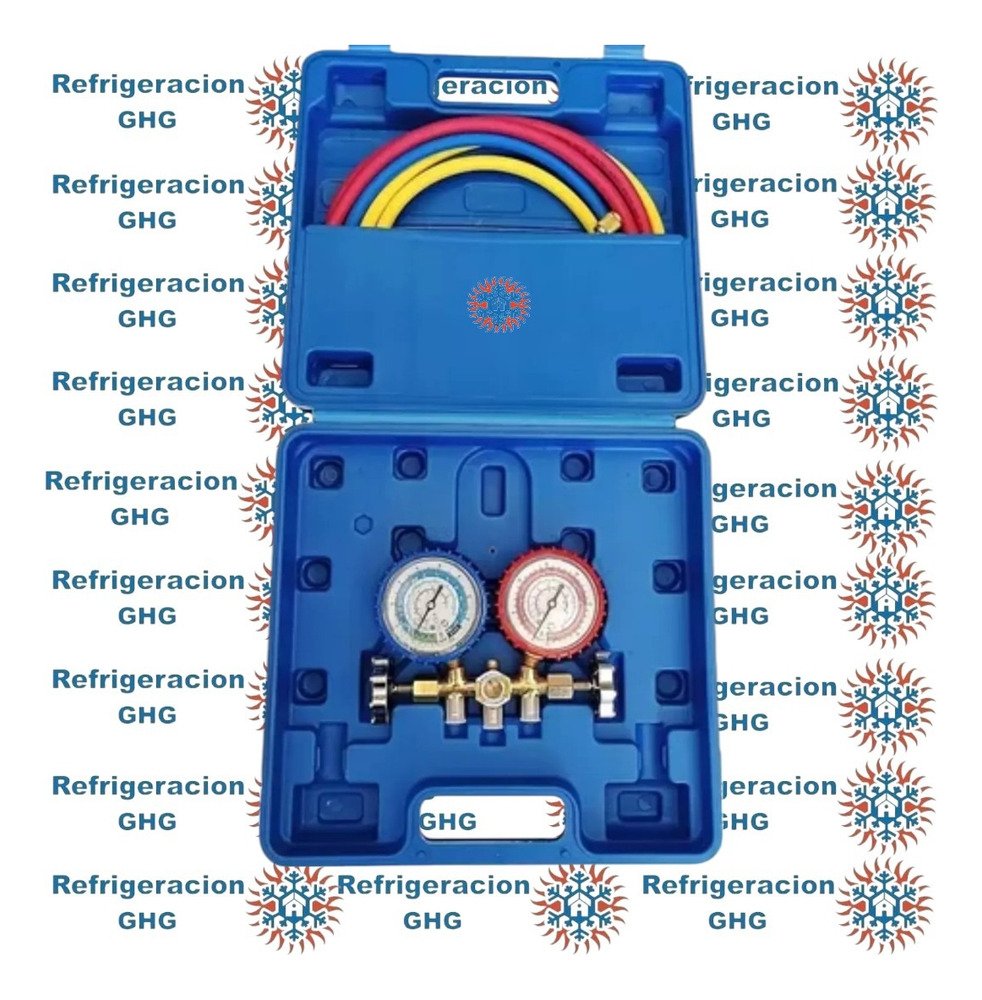 Manifold R22/134 Finley Con Mangueras-maletin Ghg - Image 4