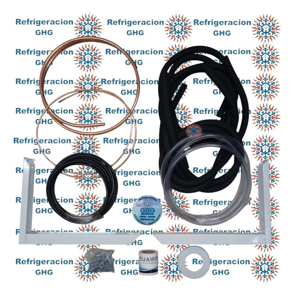Kit De Instalacion Cobre 2250fg 2mts Con Mensula Ghg