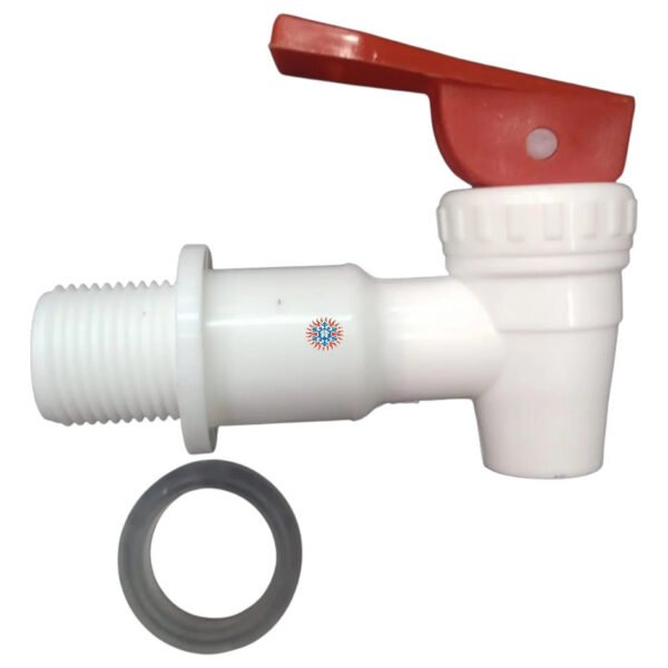 Canilla Rosca Macho 3/4 Roja Dispenser Ghg - Image 1