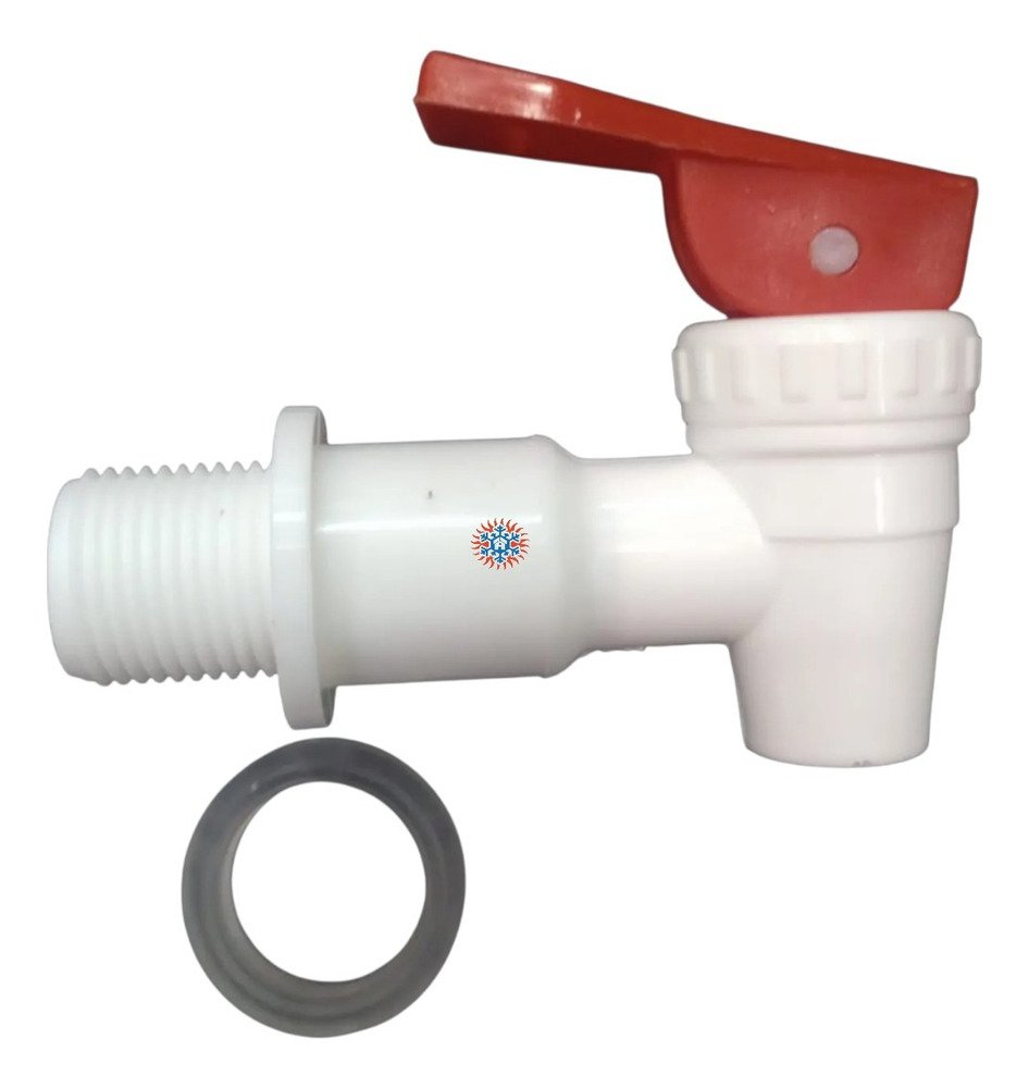 Canilla Rosca Macho 3/4 Roja Dispenser Ghg