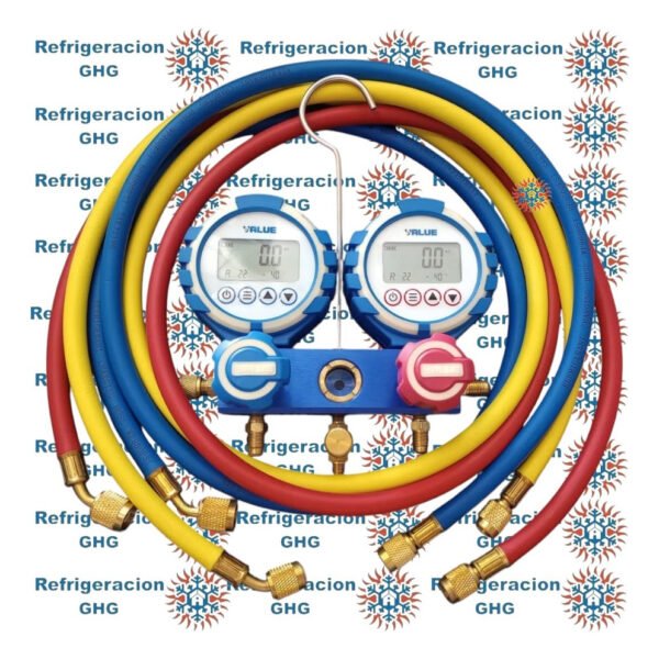 Manifold Digital Value V-dg2 Con Accesorios Maletin Ghg - Image 4