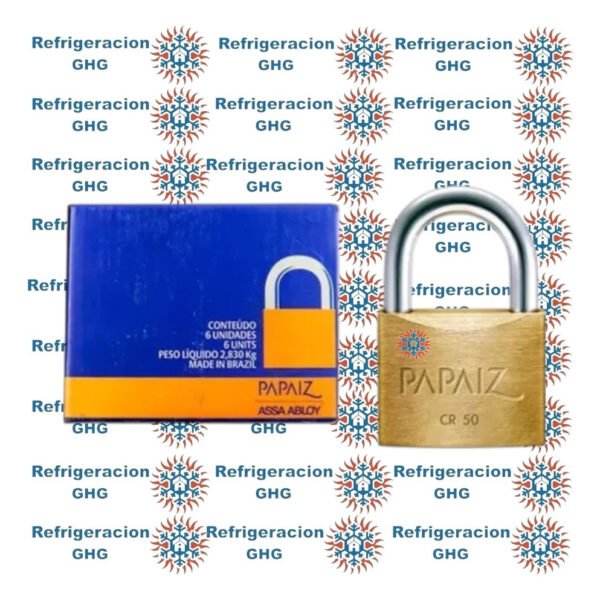 Candado De Bronce Papaiz Cr-50 Doble Traba Ghg - Image 2