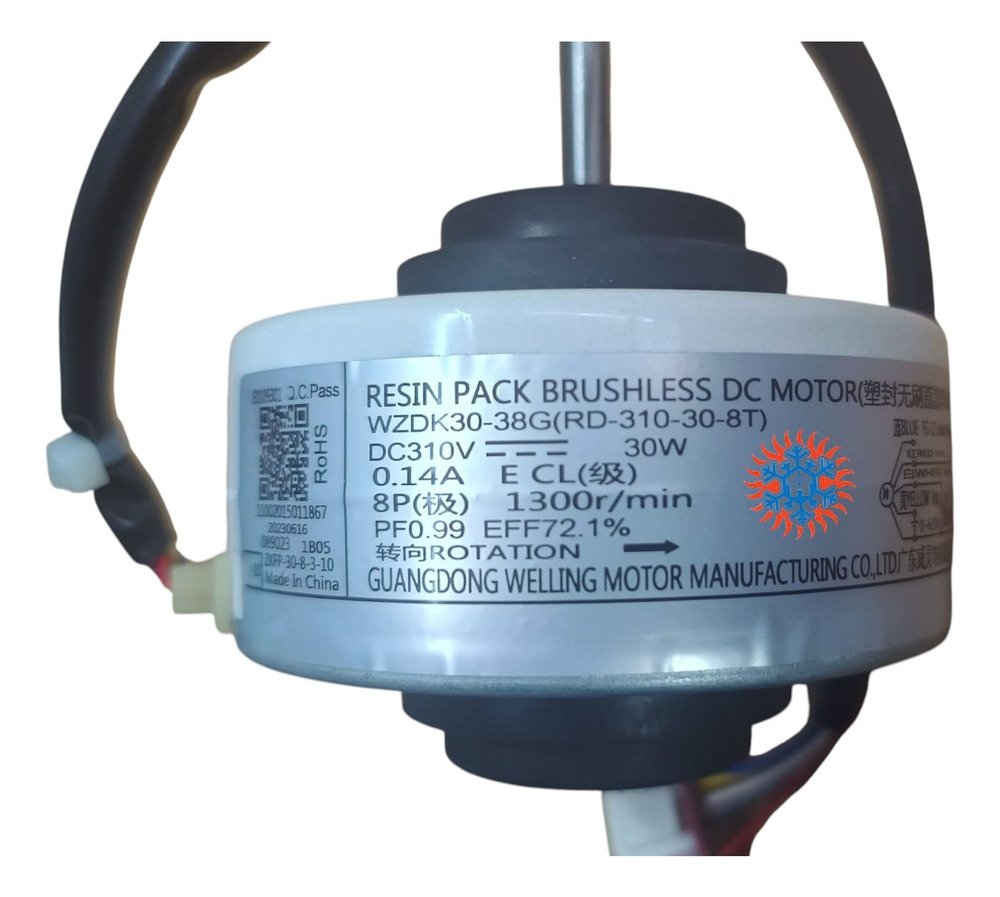 Motor Forzador Interior Inverter 30w Wzdk30-38g Ghg