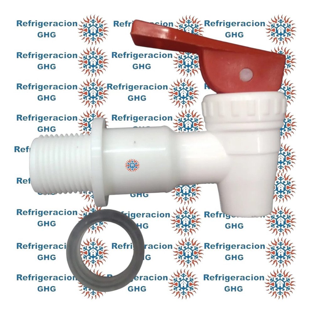 Canilla Rosca Macho 3/4 Roja Dispenser Ghg - Image 2