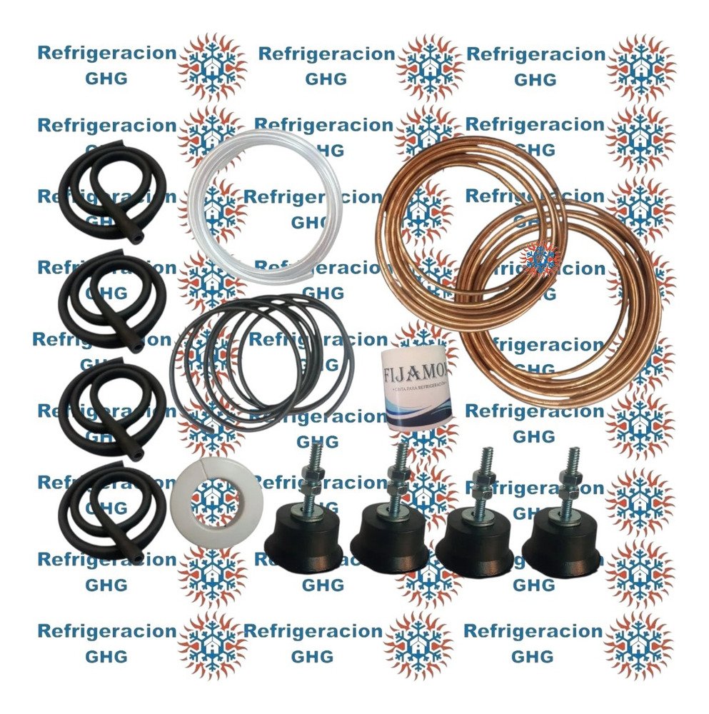 Kit De Instalacion Cobre 3000fg 3mts Con Tacos De Goma Ghg