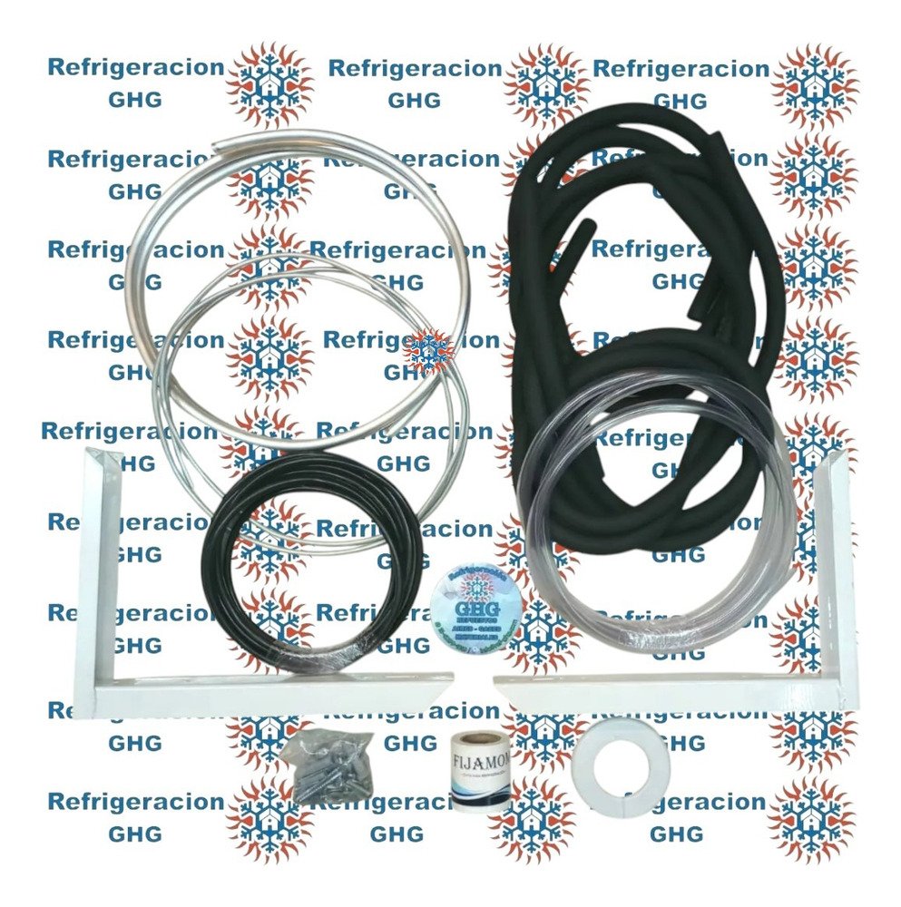 Kit De Instalacion Aluminio 3000fg 2mts Con Mensula Ghg