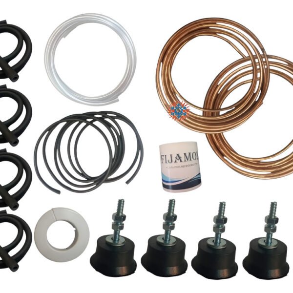 Kit De Instalacion Cobre 6000fg 3mts Con Tacos De Goma Ghg - Image 1