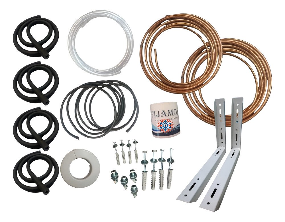 Kit De Instalacion Cobre 2250fg 2mts Con Mensula Ghg