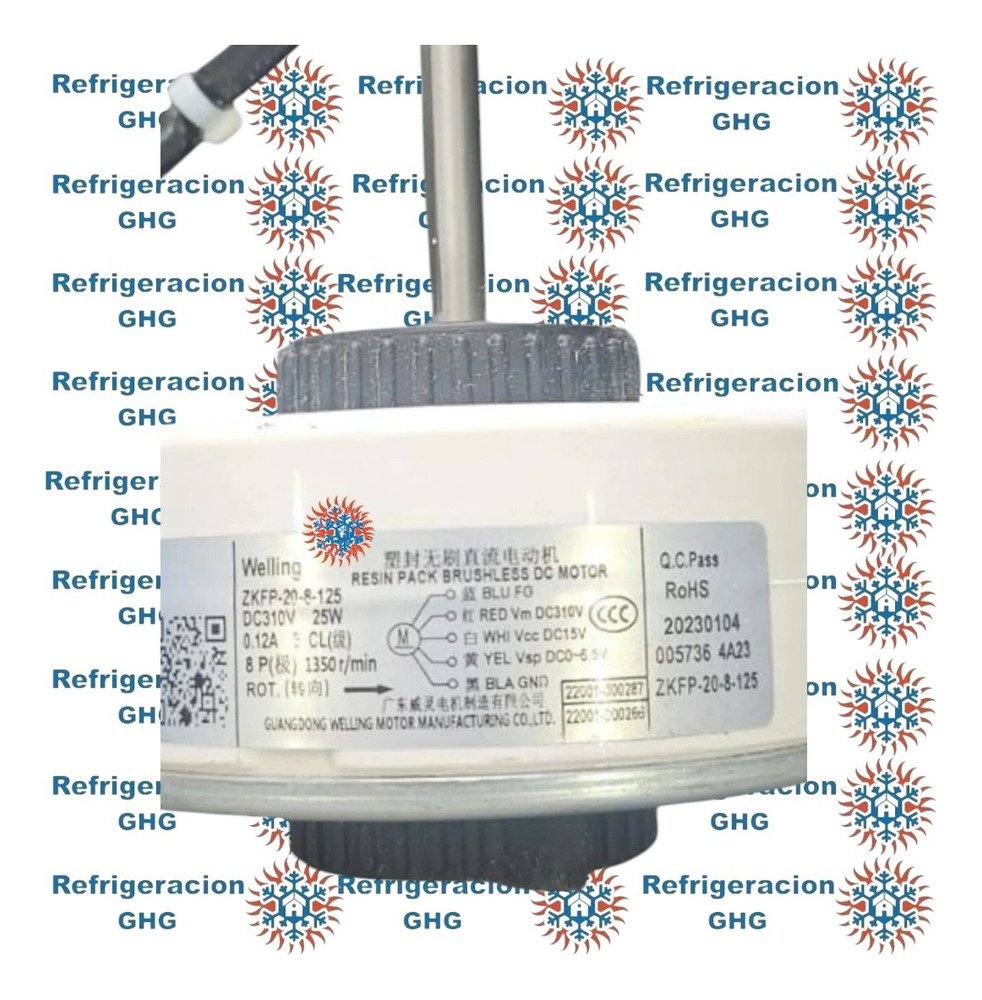 Motor Forzador Interior Inverter 25w Zkfp-20-8-125 Ghg