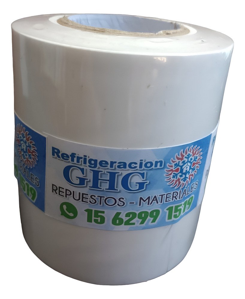 Cinta Refrigeración Ghg Sin Adhesivo 7 Cm X 20 Metros Ghg Blanco Liso - Image 1