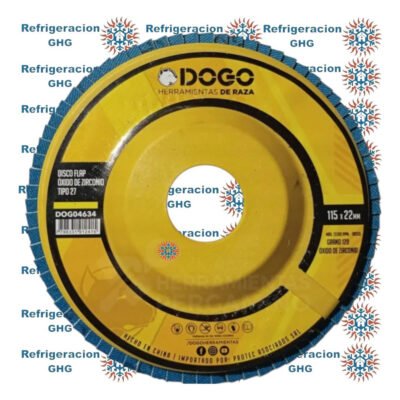 Disco Flap Dogo Oxido Zirconio 115gr 120 R/plast X Unid Ghg - Image 3
