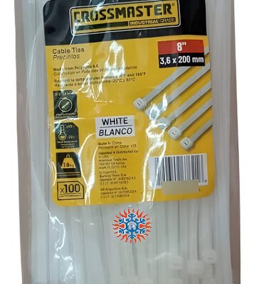 Precinto Nylon 3.6x200mm Blancos Crossmaster X 100 Unid. Ghg Blanco - Image 2