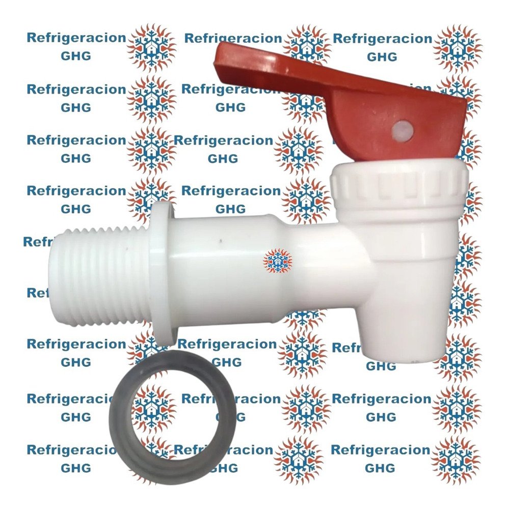 Canilla  Rosca Macho  roja Dispenser  Ghg - Image 2