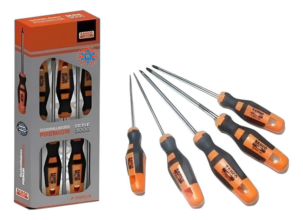 Kit Juego Destornilladores Bahco 5 Piezas Premium Ghg