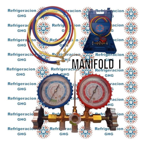 Manifold R22/134 Finley Con Mangueras-maletin Ghg - Image 5