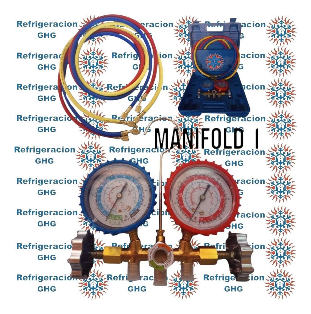 Manifold R22/134 Finley Con Mangueras-maletin Ghg - Image 5