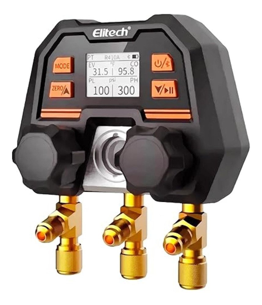 Manómetro Digital Elitech Ms-100 Para Refrigeración Y Aire Acondicionado
