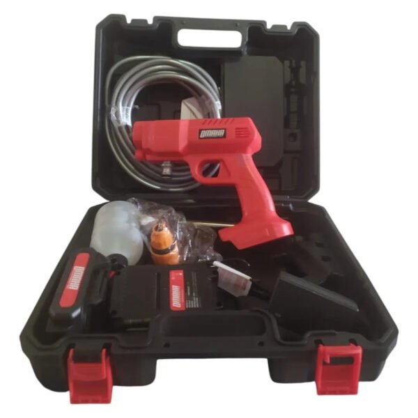 Hidrolavadora Inalámbrica Omaha 25bar 280w 20v + Maletín Ghg Rojo 50 - Image 1