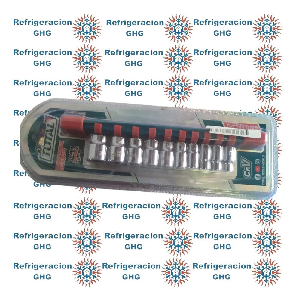 Set 10 Bocallaves 1/4  Industrial Tht1411023 Zbli01410  Ghg Gris