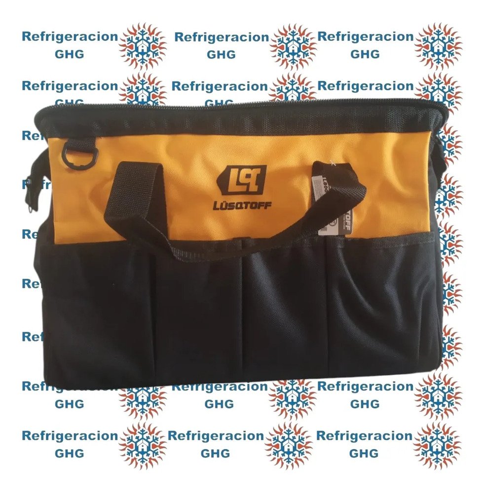 Bolso Porta Herramientas 16  15 Bolsillos L8004 Lusqtoff Ghg Naranja Oscuro