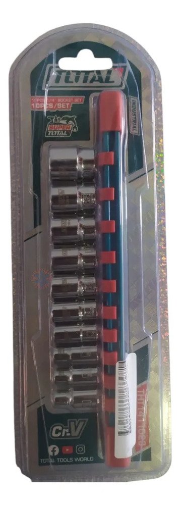 Set 10 Bocallaves 1/4  Industrial Tht1411023 Zbli01410  Ghg Gris