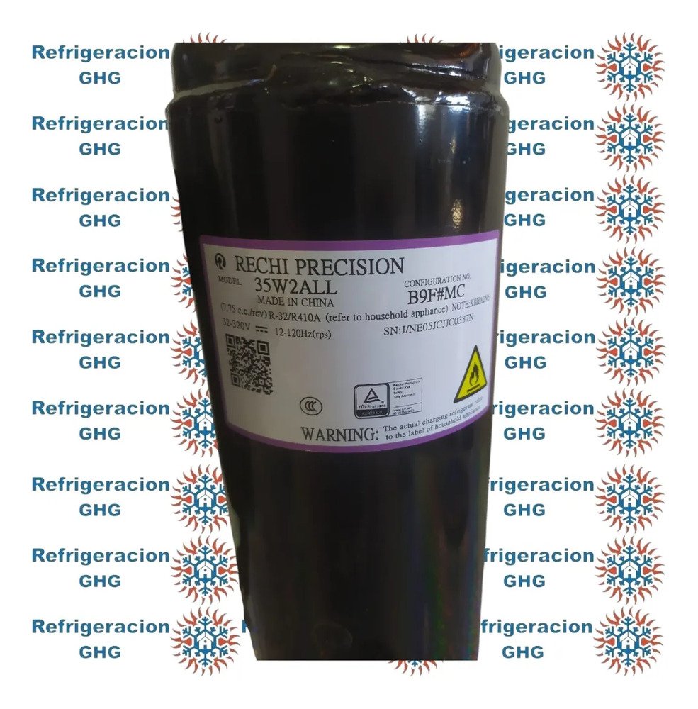 Rotativo Inverter 35w2all 3000fg Rechi R32 R410 Ghg