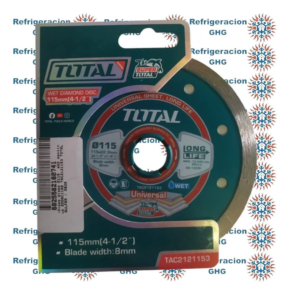 Disco Diama D115 D22 Continuo Zdd0c1150 Total Ghg Azul Acero