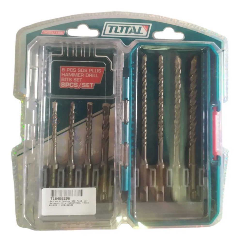 Set De 8 Mechas Sds Plus Para Rotomartillo Industrial Ghg