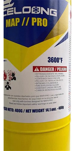Garrafa Mapp Pro Para Soldadura Refrigeración Ghg